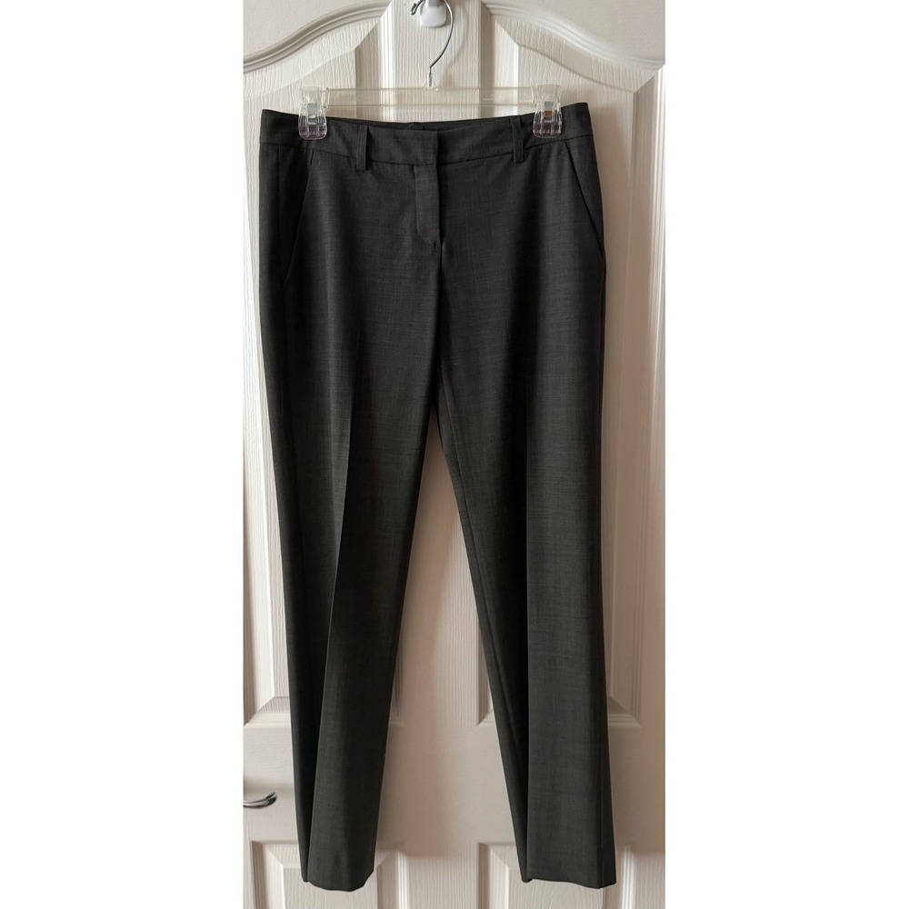 Theory Trousers Brown Pants Womens 0 NWOT Careerwear Business Fall Wool Blend